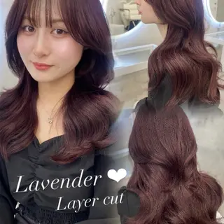 ロング 韓国レイヤー/透明感 カラー🦋mioのヘアスタイル