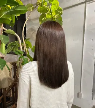 カラー くま‪‪🤍透明感 🎀ナチュラルカラーのヘアスタイル