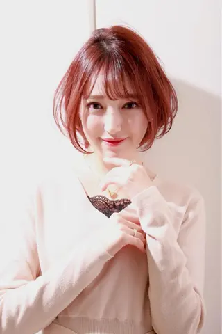 ショート カラー ヘアアレンジ ボブ/ショート得意 安西駿一　【銀座】のヘアスタイル