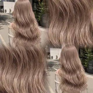 セミロング 鶴ヶ峰／透明感カラー 🌿ナンバアオイ🌿のヘアスタイル