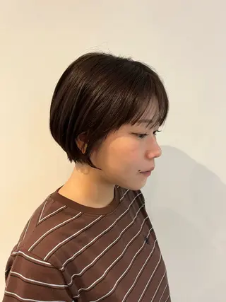 ショート カラー 透明感カラーボブ レイヤーツムギ♡のヘアスタイル