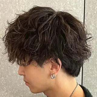 パーマ メンズ 【束感セット】 あおいのヘアスタイル