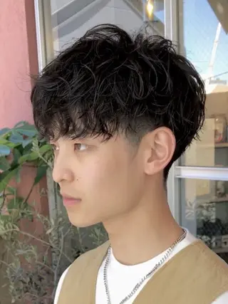 ショート パーマ メンズ SENTA✨メンズ パーマ✨fifth栄のヘアスタイル