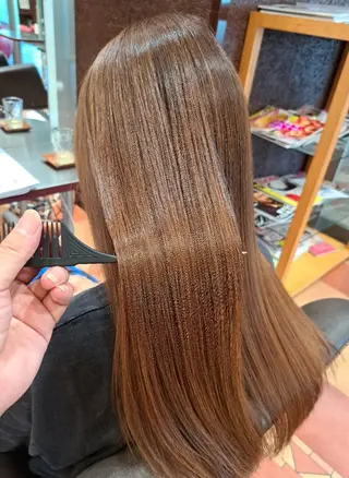 ロング 山内 泰輝のヘアスタイル