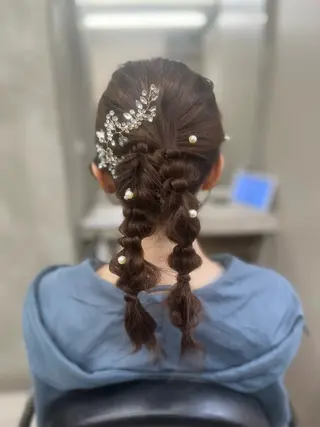 セミロング ヘアアレンジ 多系統似合わせ/ tsuburaのヘアスタイル