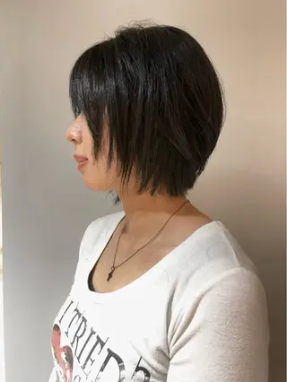 ショート 抜け感ショートボブ/ レイヤーkoukiのヘアスタイル
