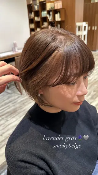 ショート カラー 丸山 心 / 艶カラーのヘアスタイル