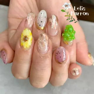 ネイル 岸 侑李のネイルデザイン