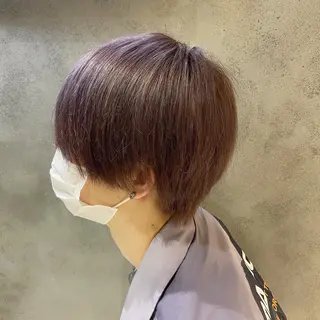 カラー 艶髪/ショート/ ボブ/なつきのヘアスタイル