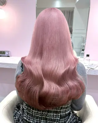 ロング カラー ハイトーンカラー💞 くるみ🎀のヘアスタイル