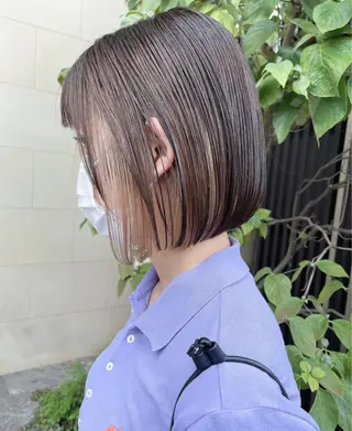 ショート トレンドパーマ 加藤菜月のヘアスタイル