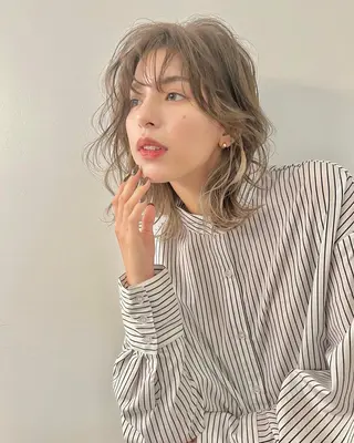 ミディアム 藤本 祥実のヘアスタイル