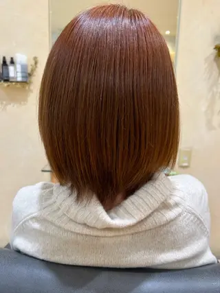ミディアム 髪質改善/艶カラー/ 山本鷹亨のヘアスタイル