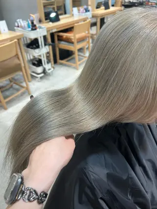 セミロング カラー メンズ リコ 渋谷 ハッシュカットのヘアスタイル
