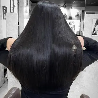 ロング 縮毛・酸性ストレート モデル募集のヘアスタイル