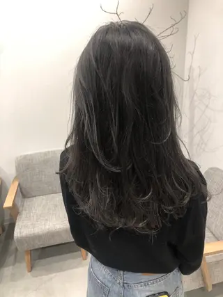 セミロング カラー 堀田 将輝のヘアスタイル