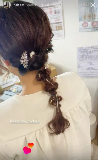ヘアアレンジ Écrinna .のヘアスタイル