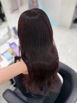 ロング カラー ヘアアレンジ 💓色落ちまで綺麗な 垢抜けカラー💓のヘアスタイル