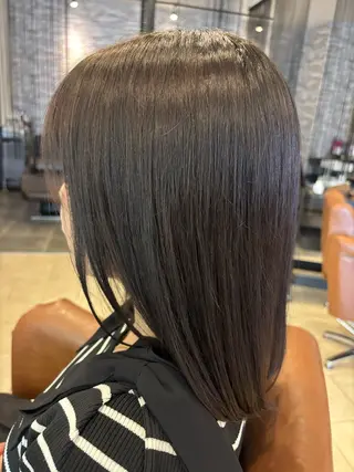 セミロング カラー 沖本 あやののヘアスタイル