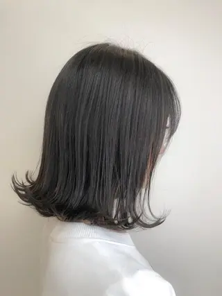 ミディアム カラー 【透明感、艶髪】西村 有司のヘアスタイル