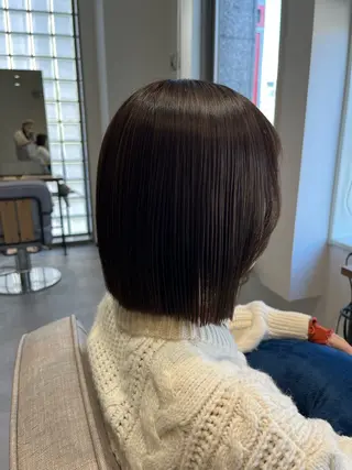 カラー グレイカラー🩶 藤田彩花のヘアスタイル