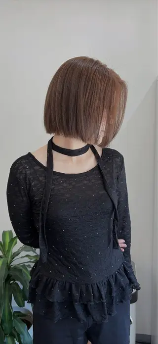 ミディアム カラー ヘアアレンジ 郡山/透明感カラー /馬場アンドレアのヘアスタイル