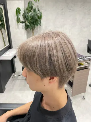 ショート カラー メンズ 垢抜けメンズパーマ /颯太のヘアスタイル