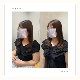 セミロング 透明感カラー🪽/ 個室スパ🫧/はるかのヘアスタイル