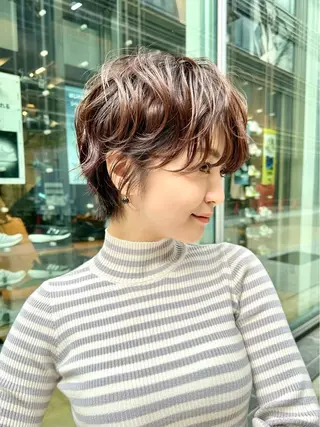 ショート カラー お悩み解決ショート/ 似合わせカット/といのヘアスタイル