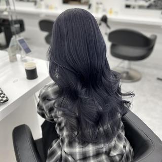 ロング カラー レイヤーカット 🇰🇷🩶福岡天神のヘアスタイル