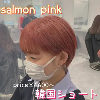 ショート カラー ヘアアレンジ ダブルカラー｜ なおき｜池袋美容師のヘアスタイル