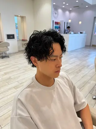 パーマ メンズ メンズカットパーマ 伊藤瑠星のヘアスタイル