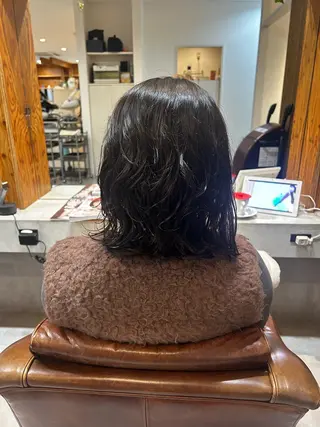 ミディアム パーマ adorable 樋口円のヘアスタイル