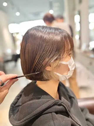 ショート カラー ⭕️白髪で悩む全ての 人を救いたい⭕️宮山のヘアスタイル