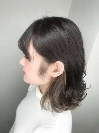 ミディアム カラー パーマ ヘアアレンジ 🫧代表/新宿駅近/ 限定価格🫧田辺貴裕のヘアスタイル