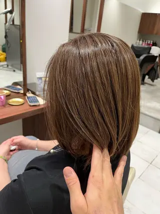 ミディアム カラー 河津 太郎のヘアスタイル