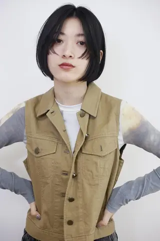 ミディアム カラー BASSA 下井草店のヘアスタイル