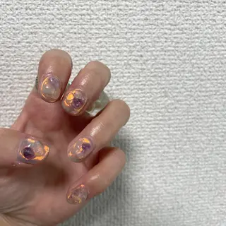 ネイル 大人ワンホン キラキラ/Ayanoのネイルデザイン