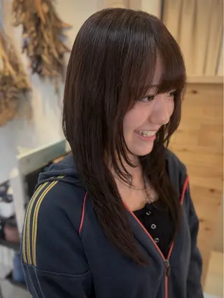 ロング カラー cana 札幌レイヤースタイルのヘアスタイル