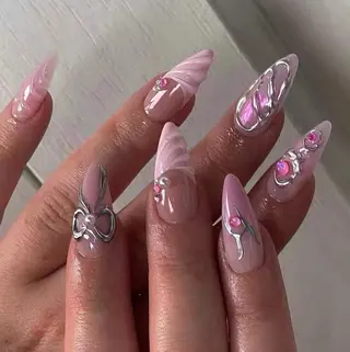 ロング カラー Bling Salonのネイルデザイン
