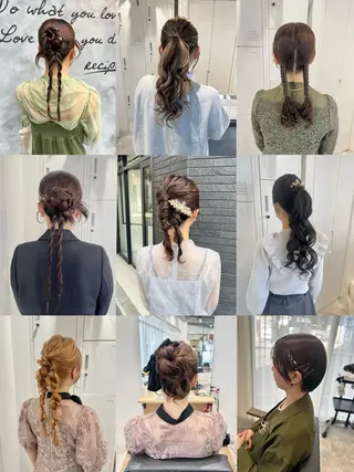 ヘアアレンジ 黒阪 なみのヘアスタイル