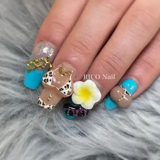 ネイル RICO Nail パーツつけ放題🌈のネイルデザイン