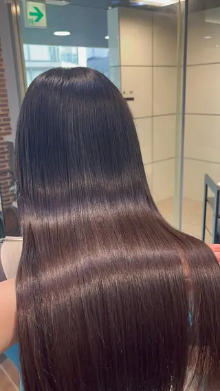 ロング ボブ/暖色カラー コウボヒカルのヘアスタイル