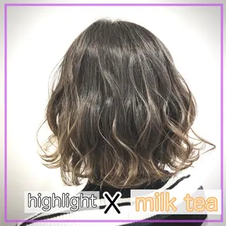 ショート カラー ヘアアレンジ 🐚🧸 MAKI 🧸🐚のヘアスタイル