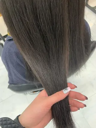 ロング カラー 🌷ラベンダーピンク 顔まわり🌷ねいろのヘアスタイル