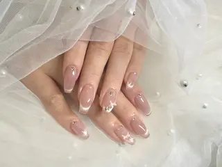 ネイル ワンホン韓国ちゅるん ネイル✨🎀AMIのネイルデザイン
