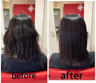 ミディアム 岸本 友子のヘアスタイル