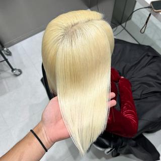 ミディアム カラー 💫艶ハイトーン×髪 質改善💫リュウトのヘアスタイル