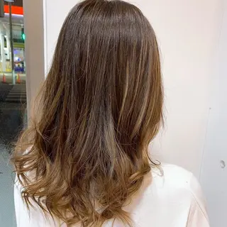 ロング カラー 縮毛矯正/ワンカラー モデル募集🫧田村のヘアスタイル