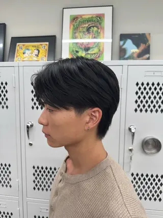 ミディアム メンズ メンズカット メンズパーマだいきのヘアスタイル